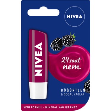 NİVEA LİP DUDAK BAKIM KREMİ BLACK BERRY 4,8 GR