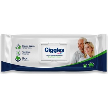 GIGGLES VÜCUT TEMİZLEME HAVLUSU 50 Lİ