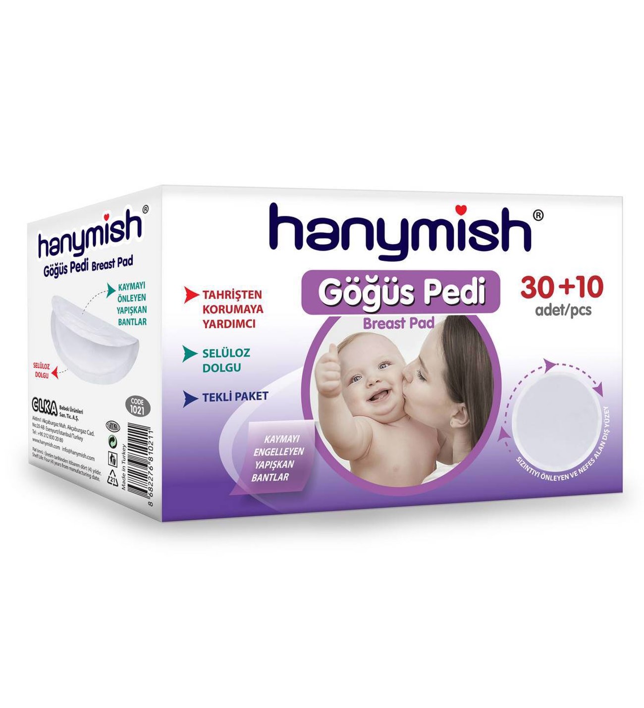 HANYMİSH GÖĞÜS PEDİ 40'LI