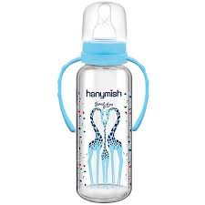 HANYMİSH KULPLU CAM BİBERON 240 CC