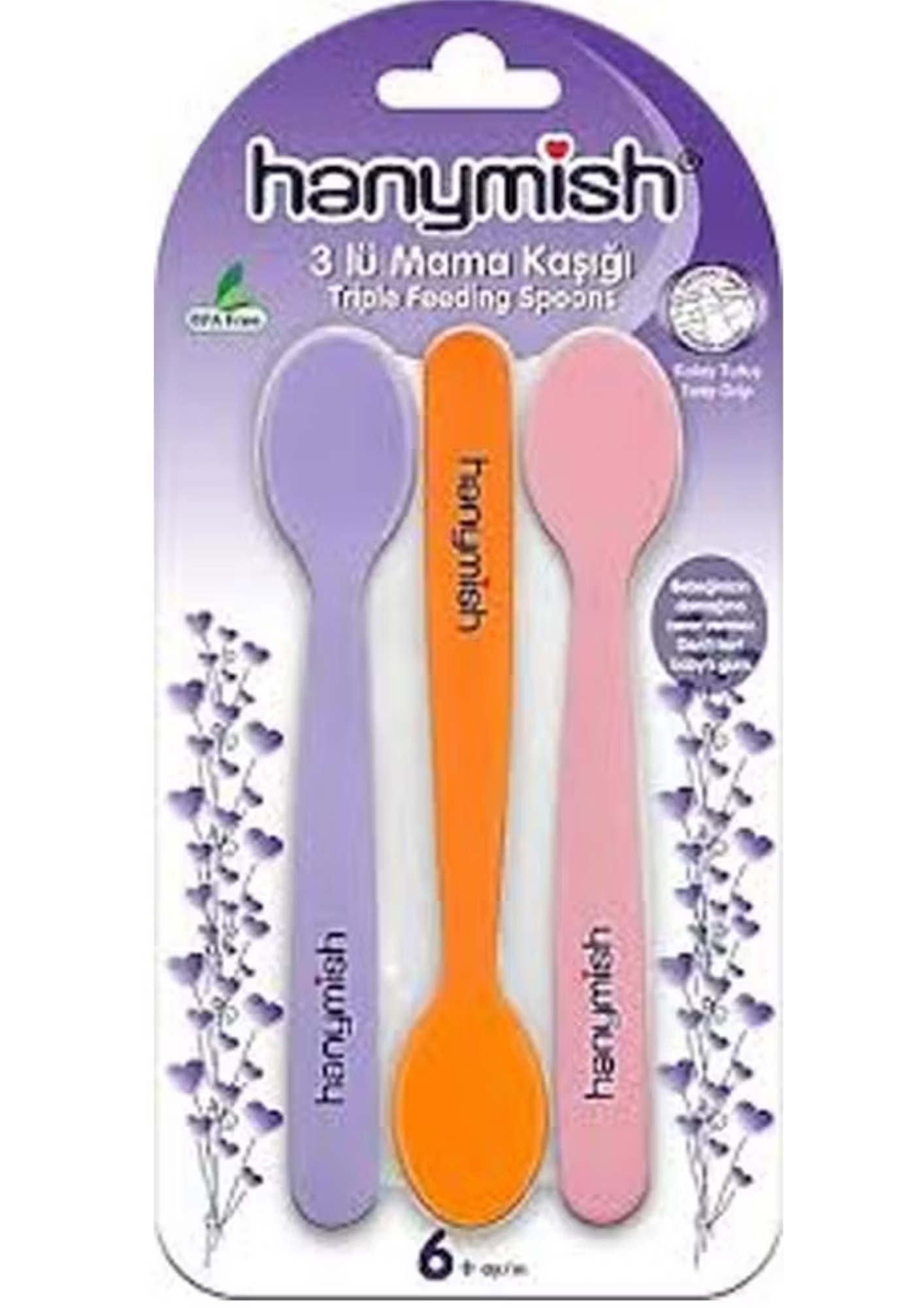 HANYMİSH MAMA KAŞIĞI (PP) 3'LÜ 510
