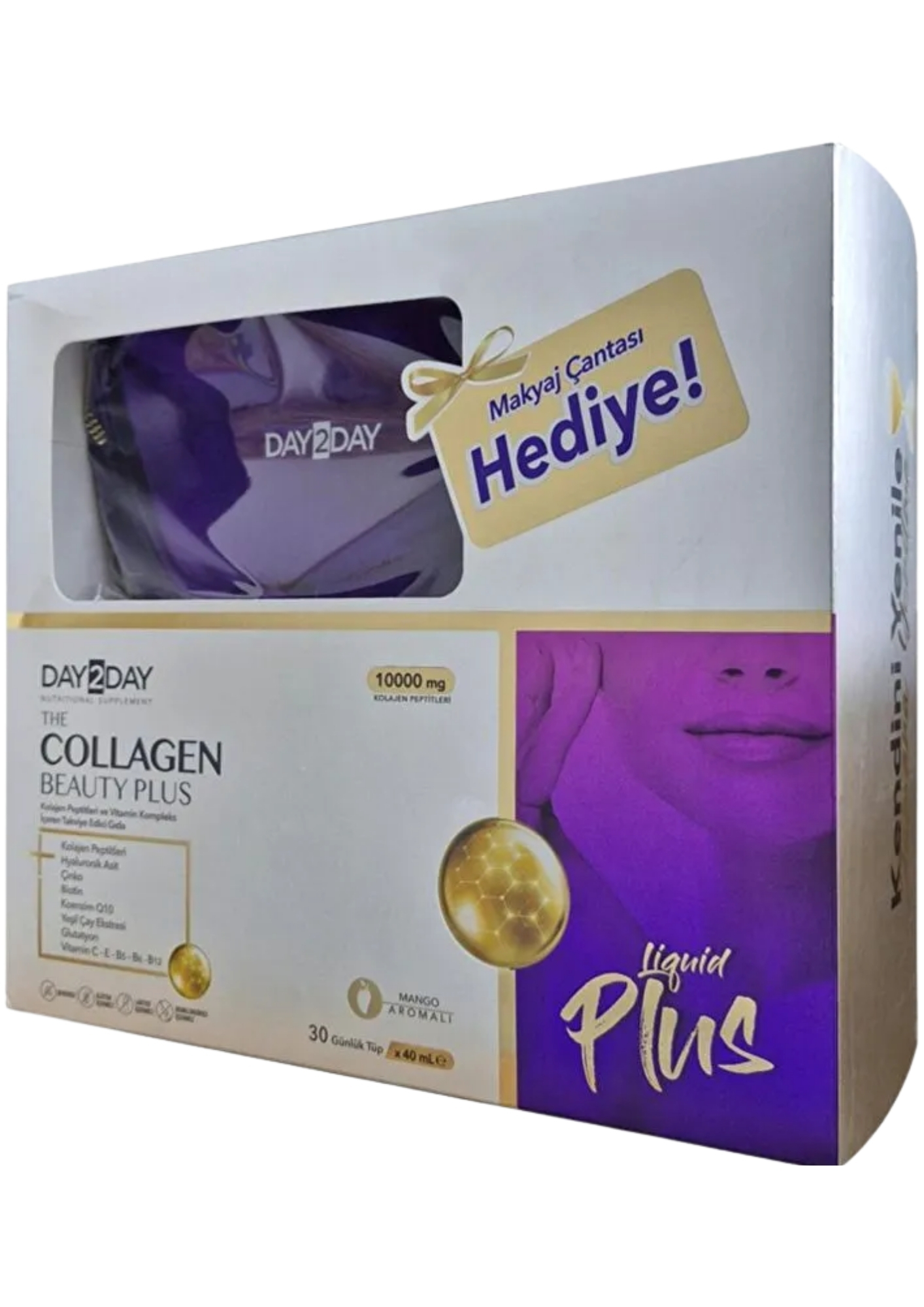 DAY2DAY COLLAGEN 40 ML 30 TÜP MAKYAJ ÇANTASI HEDİYELİ
