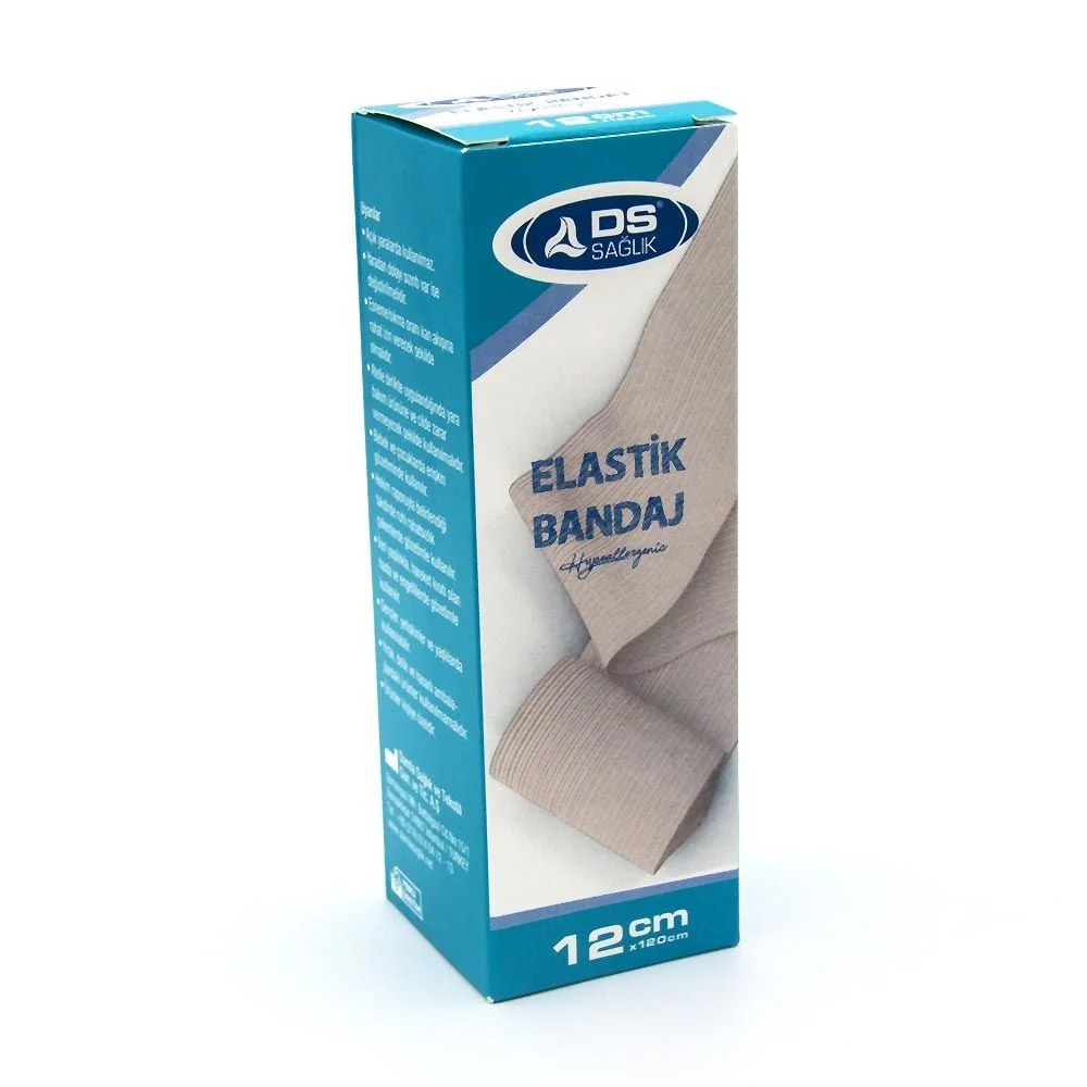DS PLUS ELASTİK BANDAJ METAL KOPÇALI 12 Cm*120 cm