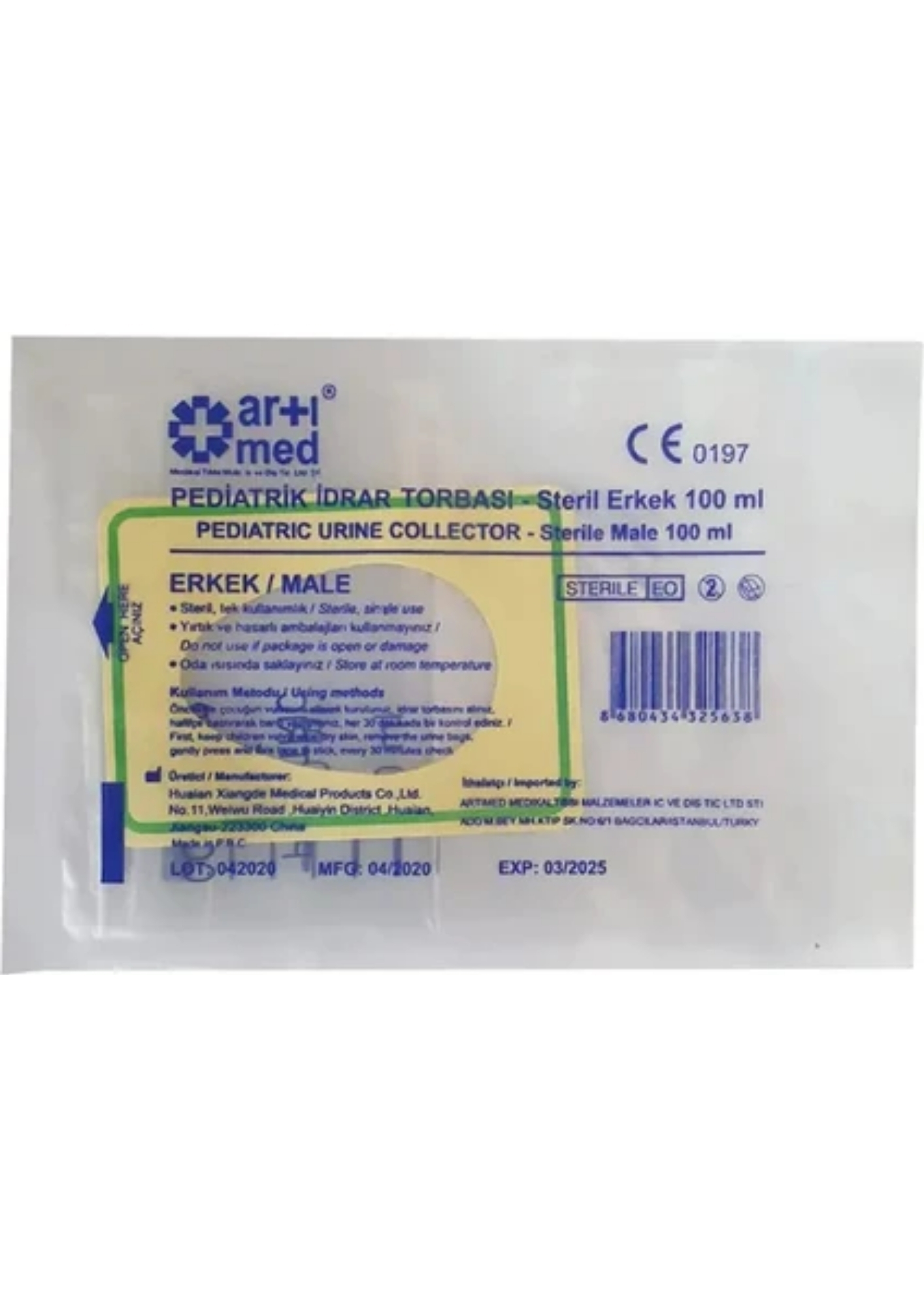 IDRAR TORBASI ERKEK 100 CC ARTIMED